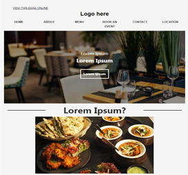 Restaurant Email Template